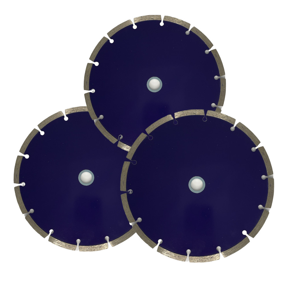 3 Pack 8" Diamond Saw Blade Premium Segmented for Concrete Bricks Stone Masonry