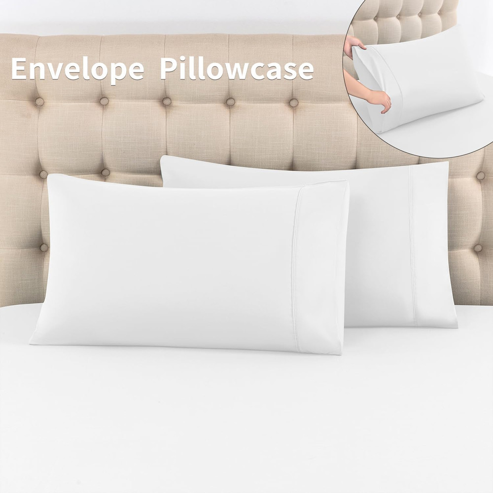 Queen Sheet Set - 4 Piece Soft,Breathable Microfiber Bed Sheets,Deep Pocket, Hot