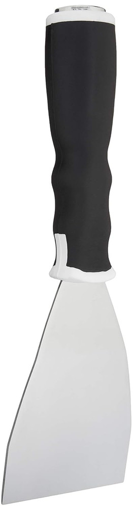 Soft Grip Bent Scraper with Pole Socket, Heavy-Duty Hammer End for High-Reach Sc
