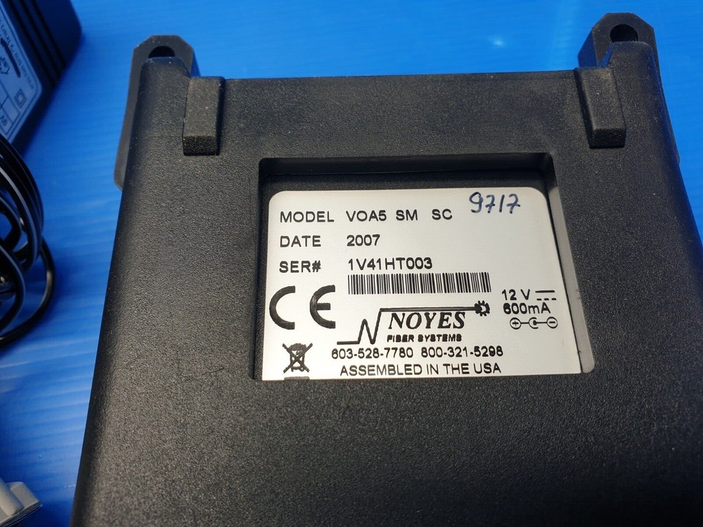 NOYES VOA5 SM SC Variable Optical Attenuator Used