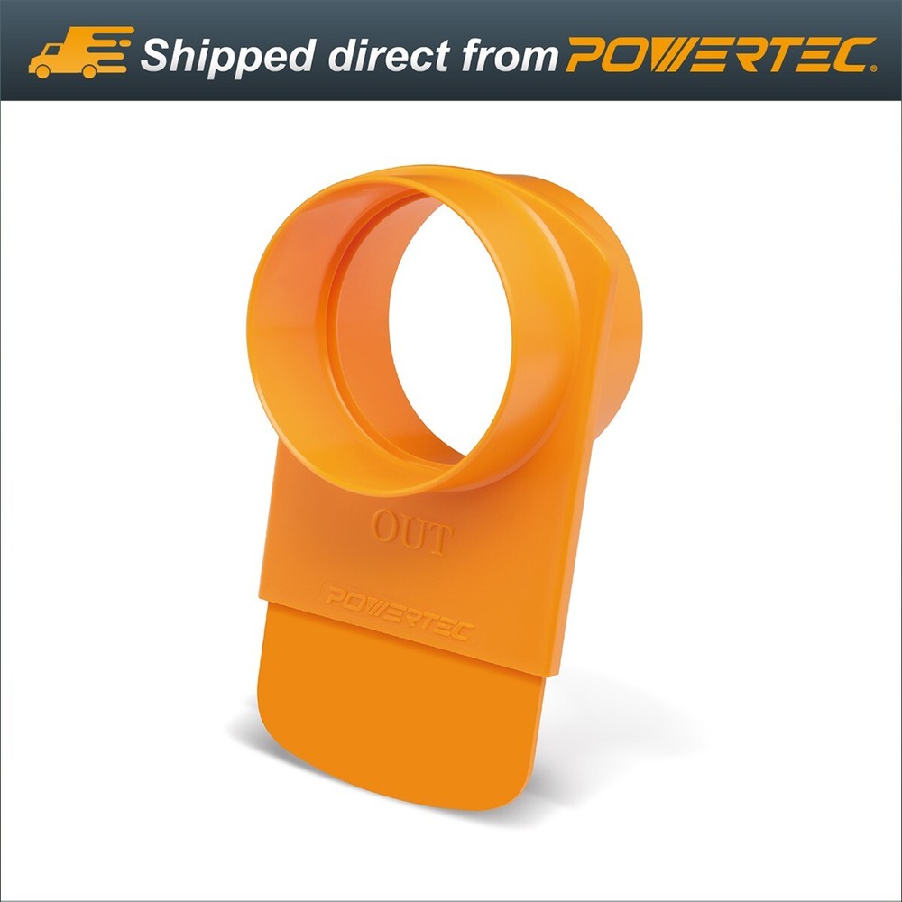 POWERTEC 4-Inch Integrated Blast Gate Clog Resistant (70295)