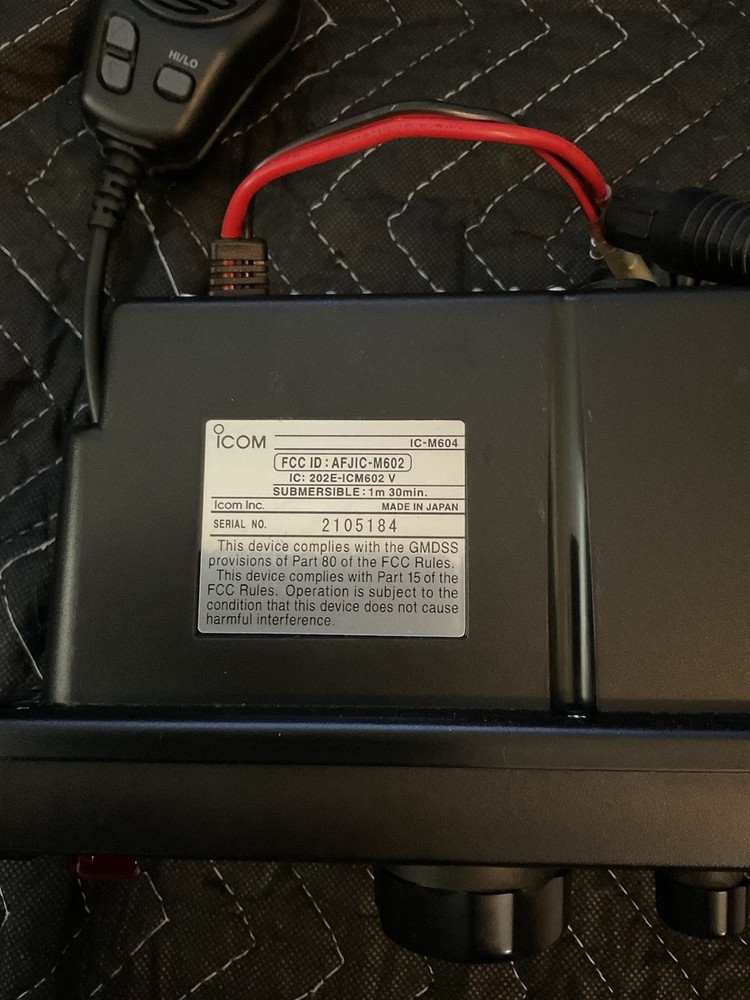 ICOM IC-M604 DSC VHF Transceiver Great Condition - USED