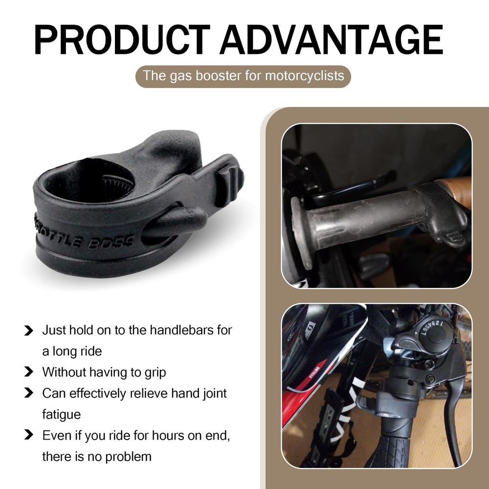 getfay 2 PCS Motorcycle Throttle Modification Aid, 2 PCS, Black