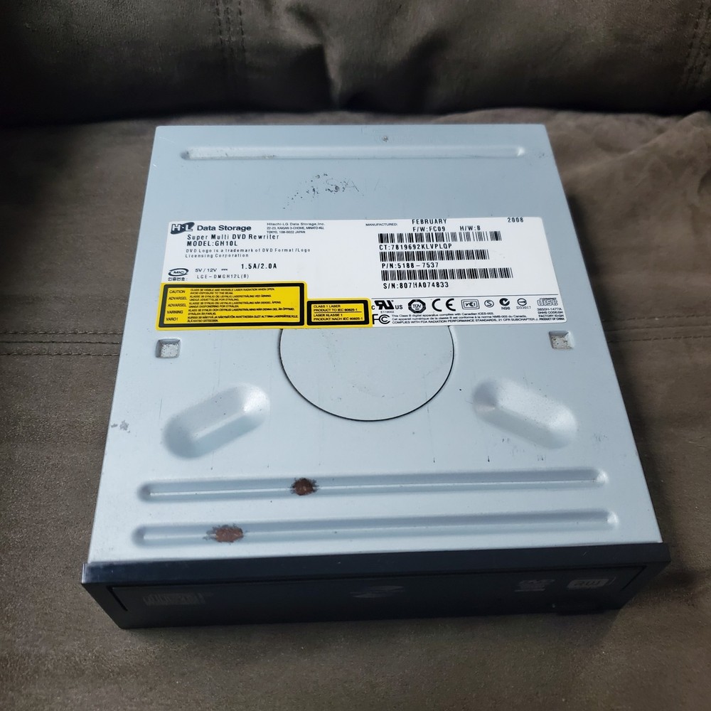 HL Data Storage GH10L Super Multi DVD Rewriter Drive Hitachi 2009 LightScribe