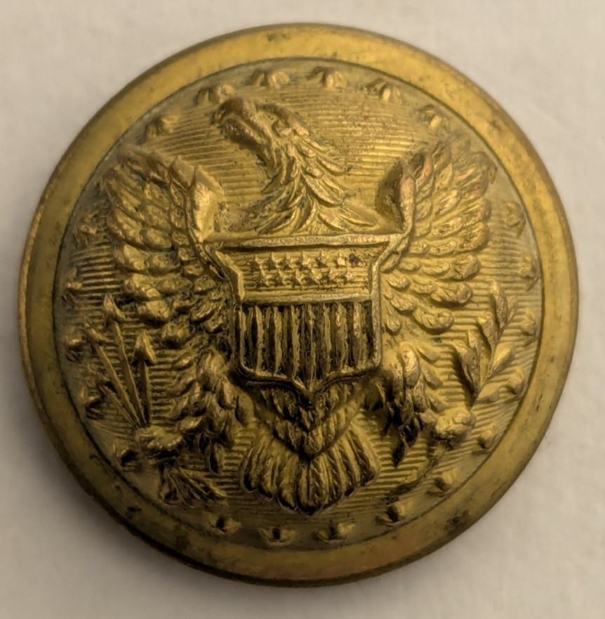 1860-70s - Eagle General Service Uniform Button Original - M2C