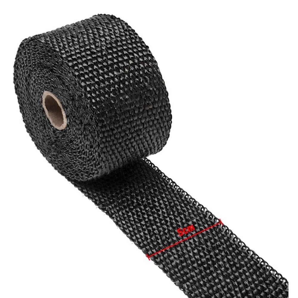 16ft Exhaust Header Heat Pipe Insulation Shield Thermal Wrap Motorcycle Black