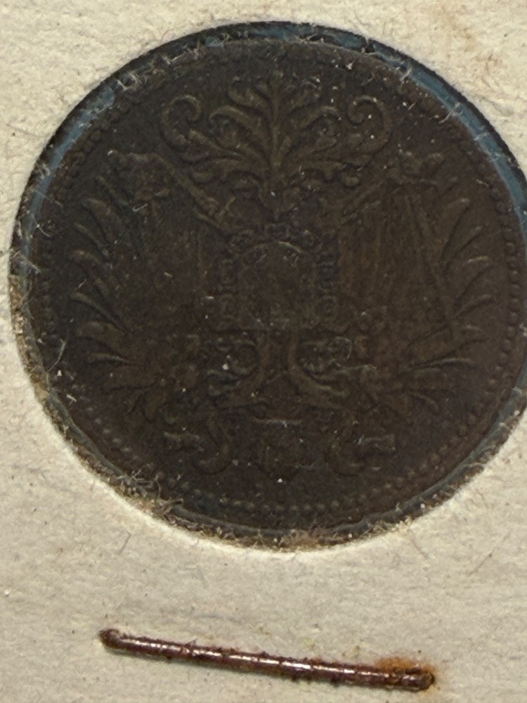 1896 Austria 2 Heller Coin
