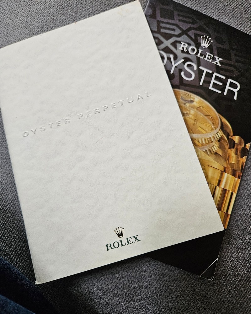 Authentic 2002, 1989 (Includes Oysterquartz) Rolex Oyster Counter Catalogs