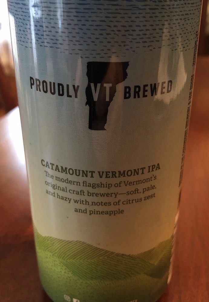 Beer Can Great Art Work micro brew Catamount Vermont. can is empty Last 1