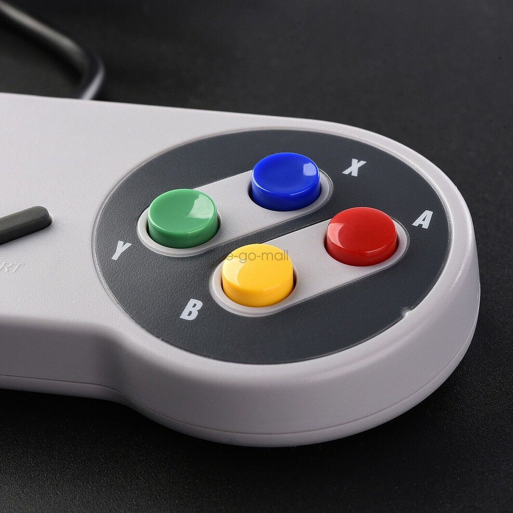 2 Pack Retro Super Nintendo SNES USB Controller for Windows PC Mac Raspberry Pi