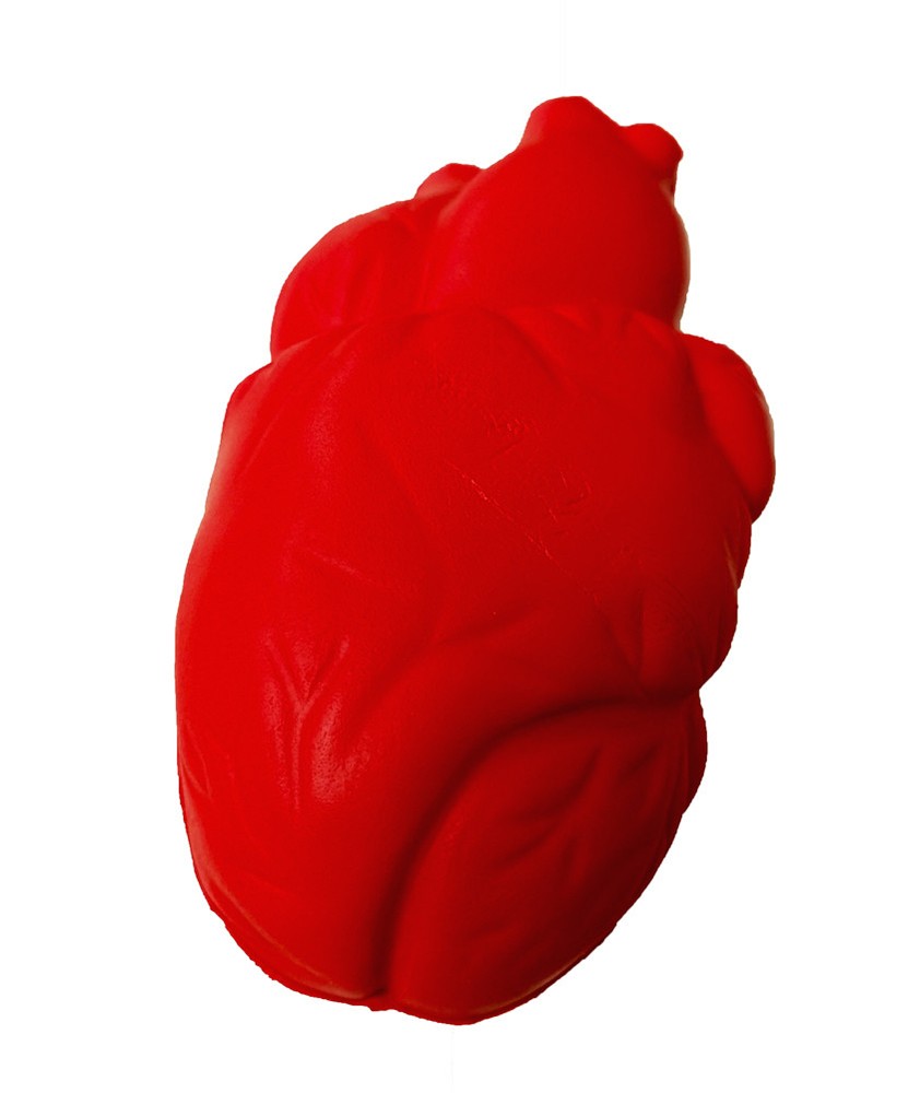 Six (6) Stress Relief Squeezable Foam Heart