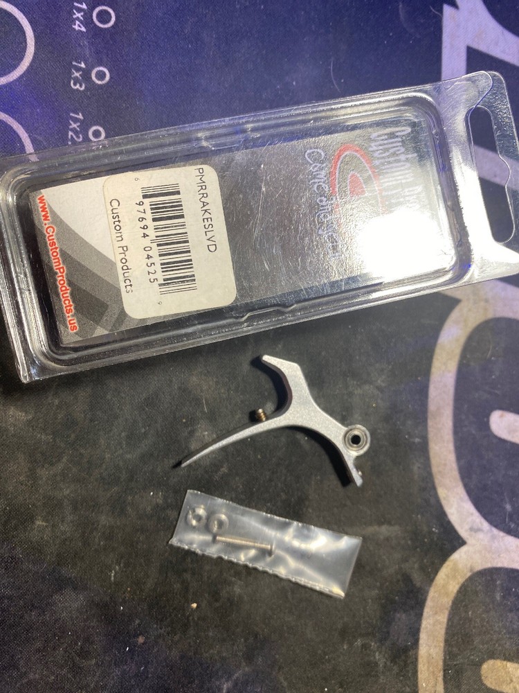 NEW - Custom Products CP Paintball PMR Rake Trigger - Dust Silver