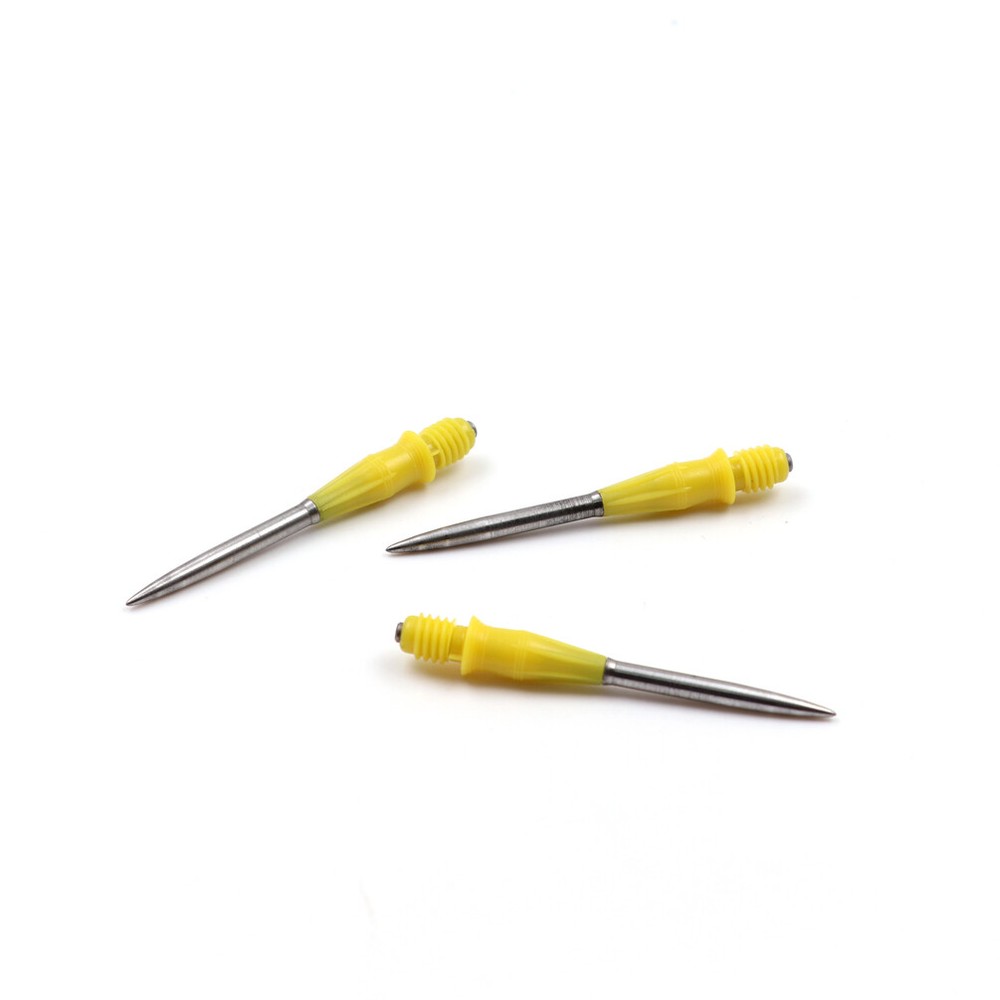 CUESOUL TOUCH-Point Conversion Dart Points for 2BA Soft Tip Darts-Yellow