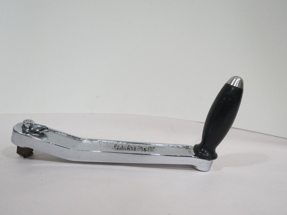 BARIENT 11" LOCKING WINCH HANDLE CHROME W/ BLACK HANDLE