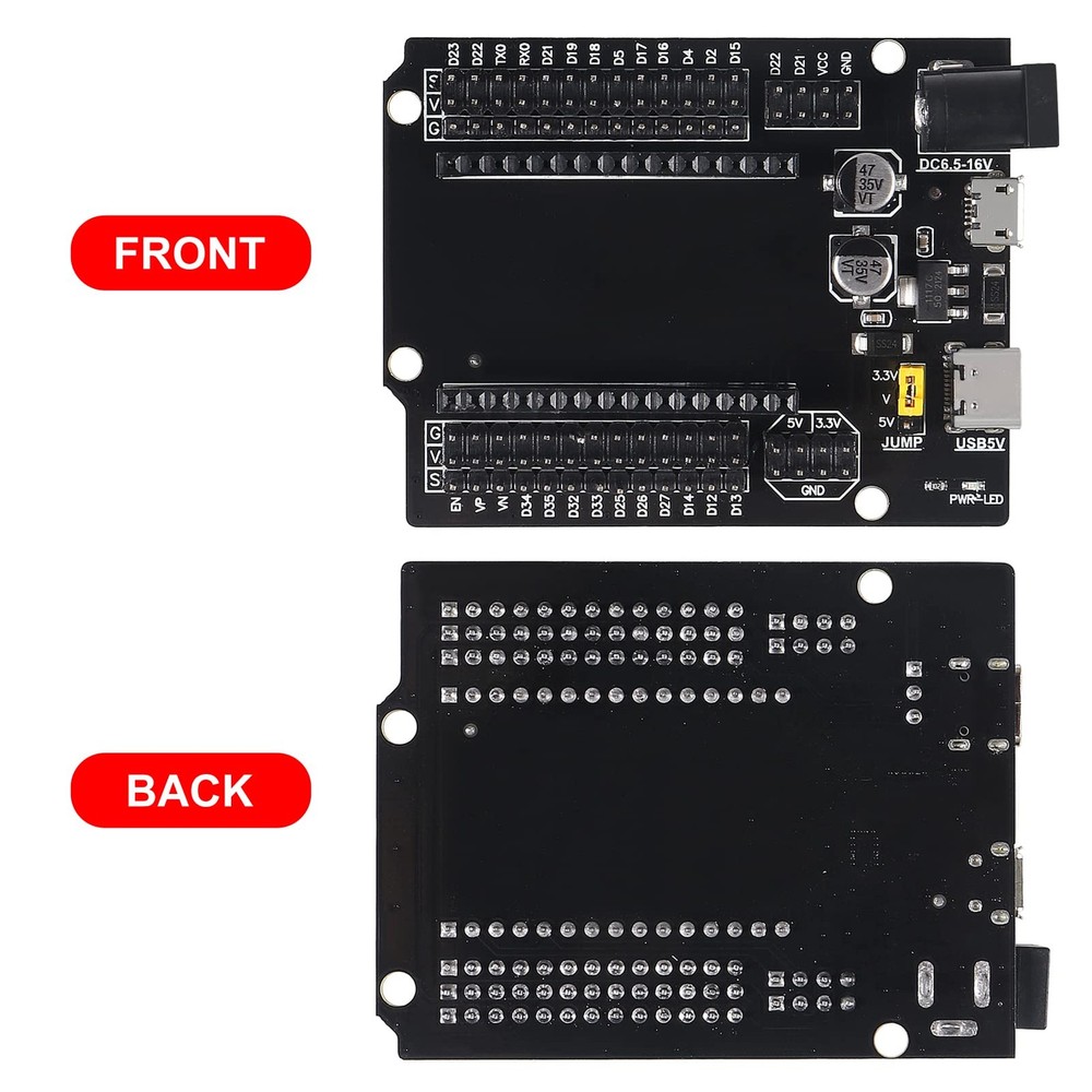 ESP32 Development Board 3 PCS Type-C USB and Micro USB CH340C Dual Core