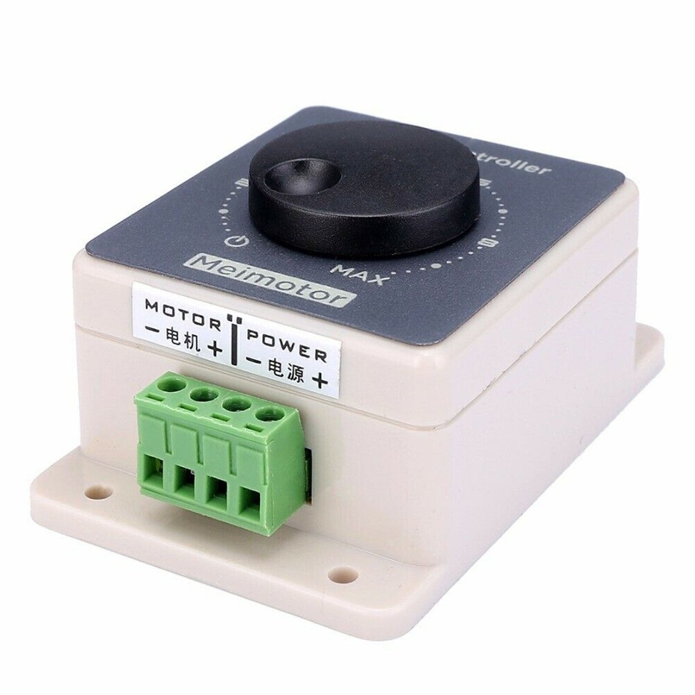 12V 24V 48V 20A DC 10-60v Motor Adjustable Speed Controller Regulator Switch US