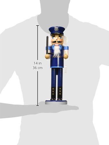Santa's Workshop Policeman Nutcracker 14" Tall Blue/Black