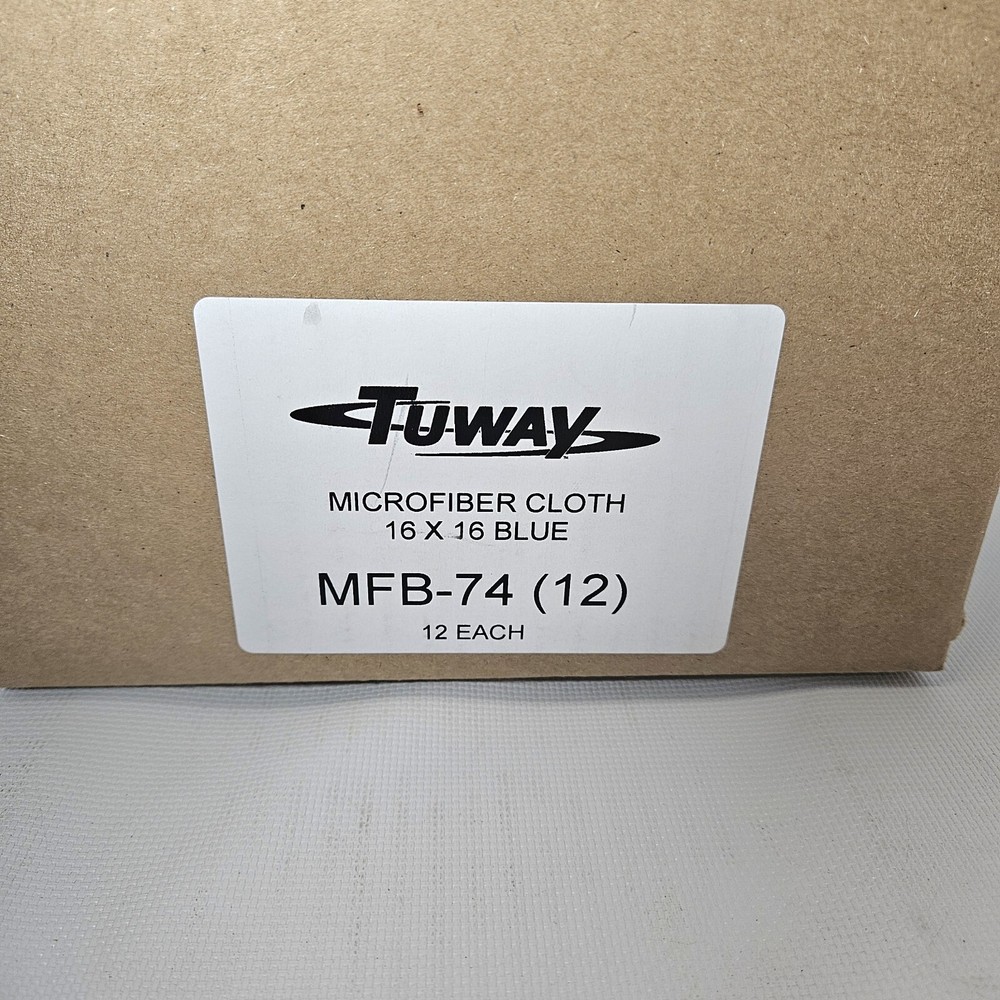 Tuway 16" X 16" Microfiber Cloth MFB-74 , 12 Cloths
