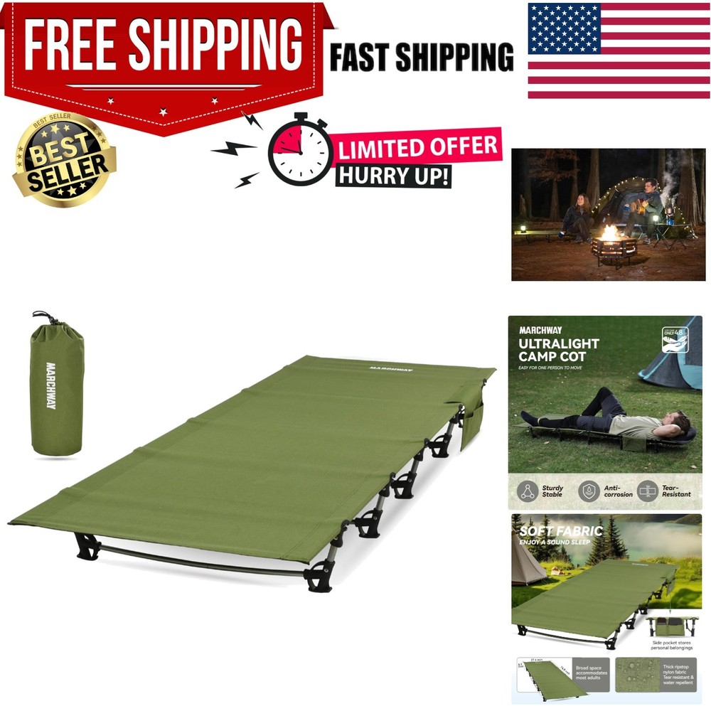 Easy Assembly Ultralight Camping Cot - Your Ultimate Portable Sleep Solution