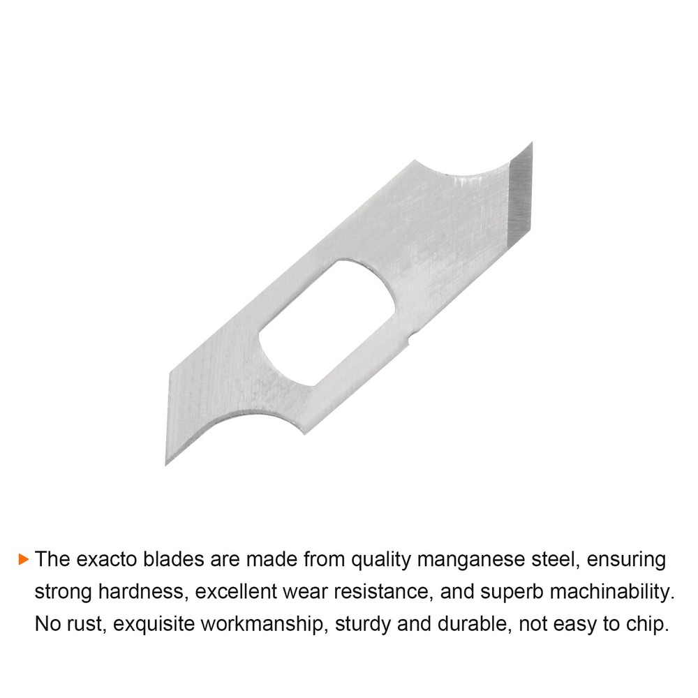 40pcs Exacto Knife Blades Compass Hobby Knife Replacement Blades Refills