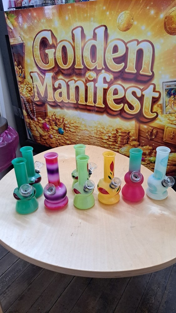 Mini Glass Water Pipe Hand Pipe & Chillum Bundle 3 pieces