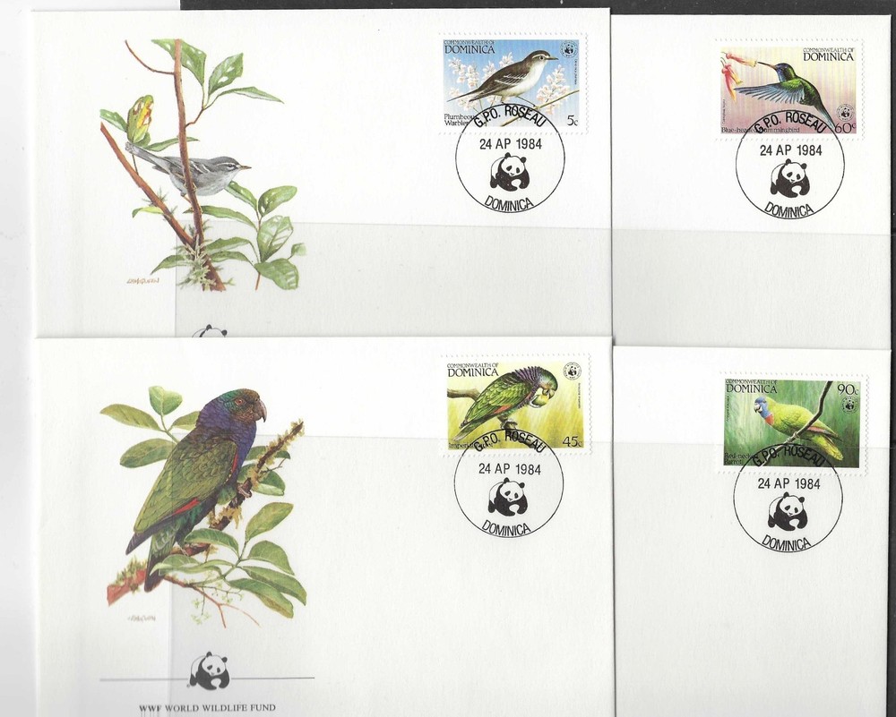 Dominica 1984 birds FDC (n070)
