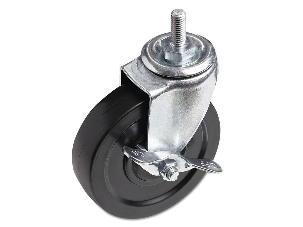 Optional Casters For Wire Shelving, 125 lbs./Caster, Black, 4/Set