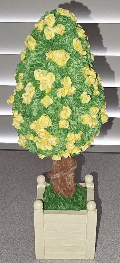 Department 56 Snowbunnies Yellow Topiary Tree Accessory