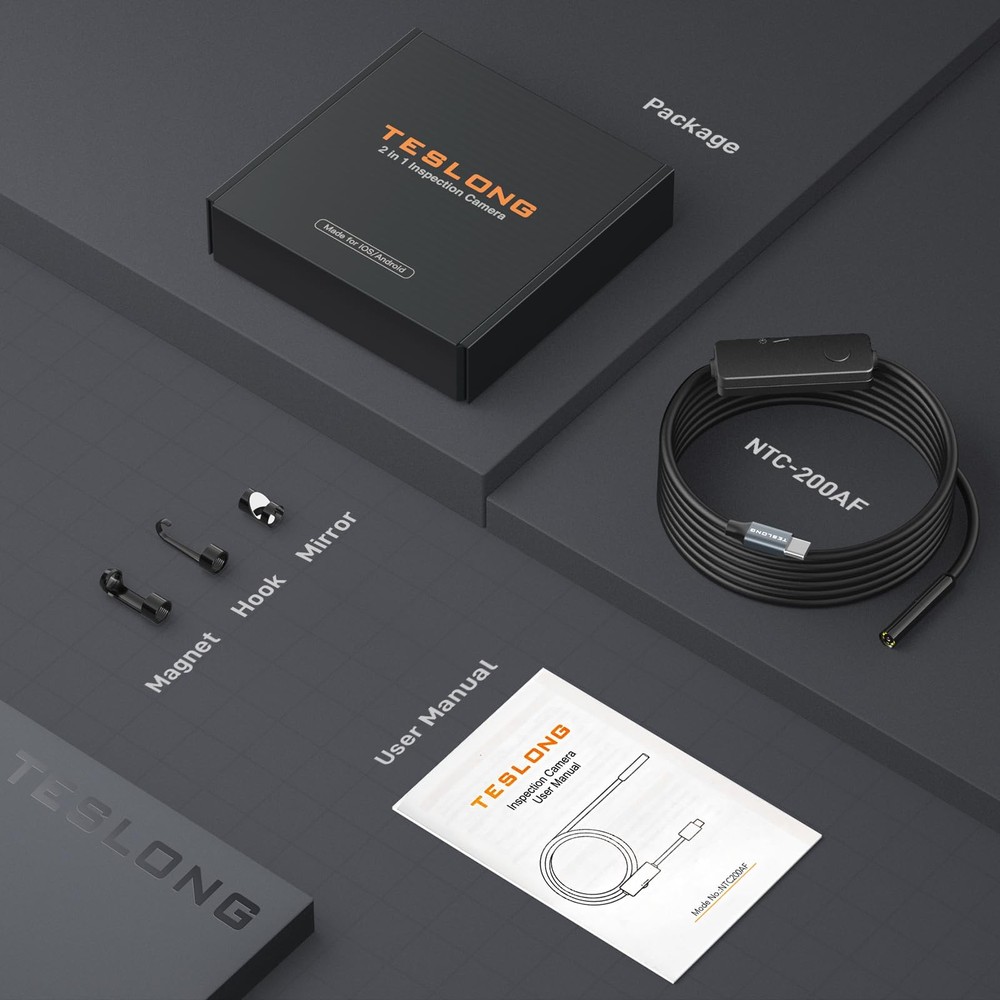 HD Borescope Camera 16.5ft Autofocus