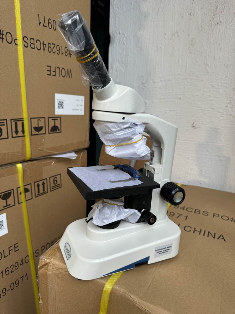 Wolfe® LED Cordless Educational Microscopes, Built in Mechanical Stage