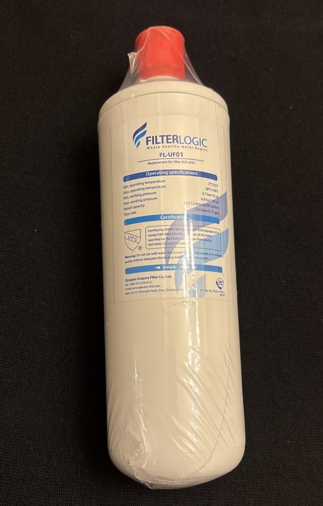 NEW - FilterLogic FL-UF01 Under Sink Filter Replacement For Filtrete 3US-AF01