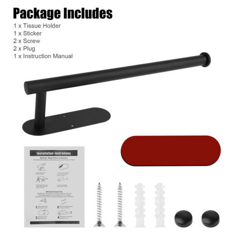 Strong Adhesive Paper Towel Holder – Adjustable Rustproof for Wall or Countertop