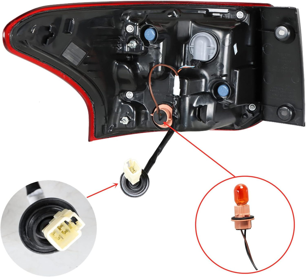 Rear Right Tail Light Assembly for 2016-2021 Outlander, Passenger Side