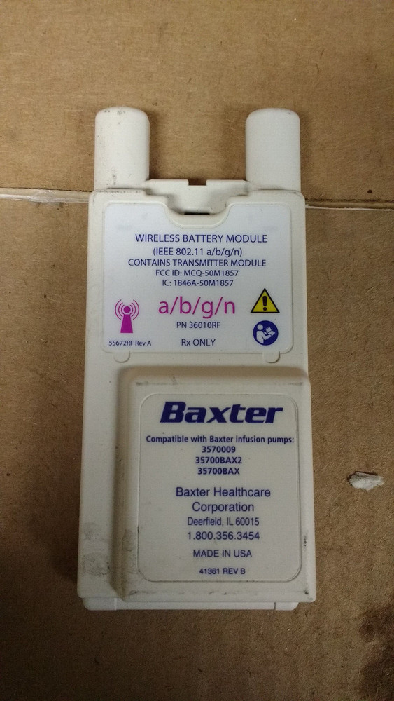 Baxter Sigma Spectrum 36010 a/b/g/n Battery USED