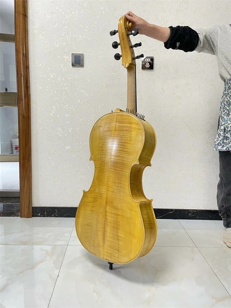 Full size 6 strings Cello-Arpeggione with 24 sympathetic strings, 4/4 Cello