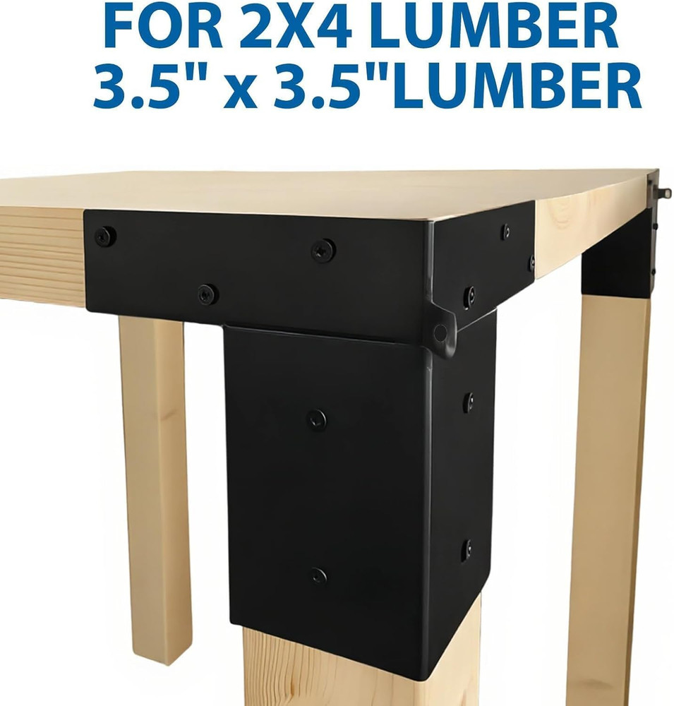 Deer Stand Right-Angle Bracket 4X4, 4-Piece Set Outdoor 4X4 Composite Angle Stee