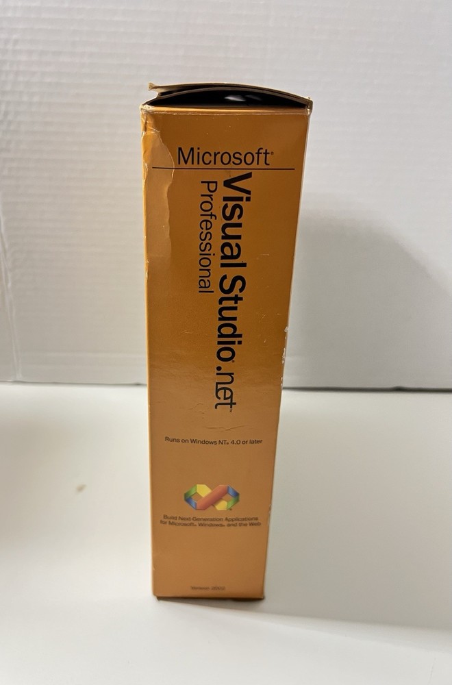 Vintage Microsoft Visual Studio.NET Professional Software suite Version 2002