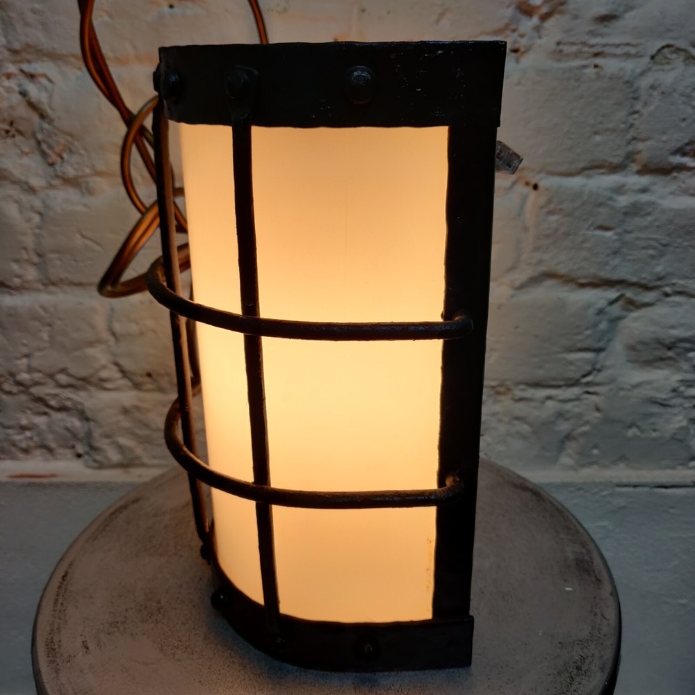 Bulkhead Wall Light Mid 20th Century Bulkhead Dungeon Wall Light Wrought Iron
