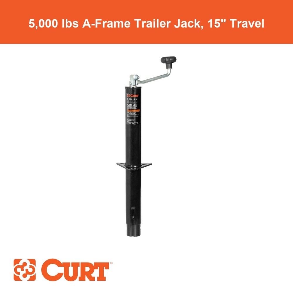 A-Frame Trailer Jack with Top Handle (5,000 lbs, 15" Travel)