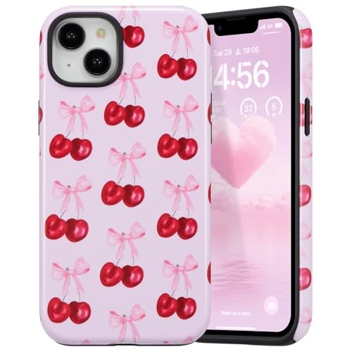 Case for iPhone 14 Plus/iPhone 15 Plus, iPhone 14 Plus/15 Plus Cherry/Glossy