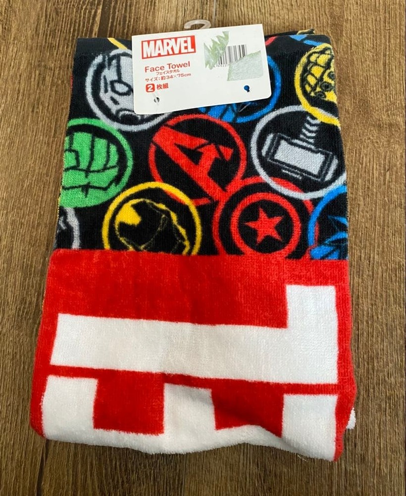 MARVEL MARVEL Face Towel Set of 2