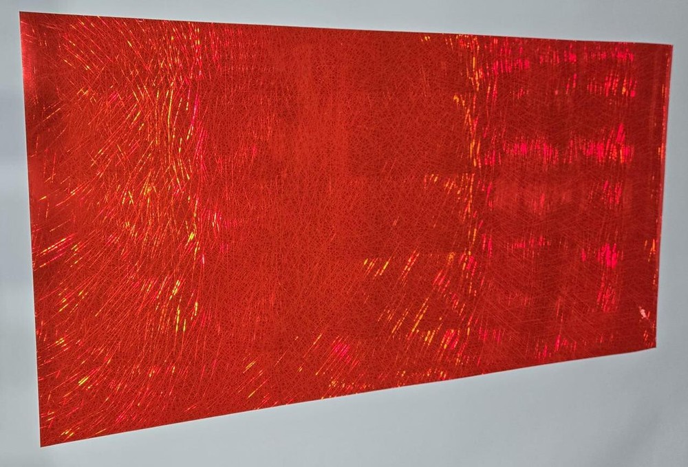Holographic Fluorescent Red Light Ray Sign Plotter Cutter Vinyl Roll