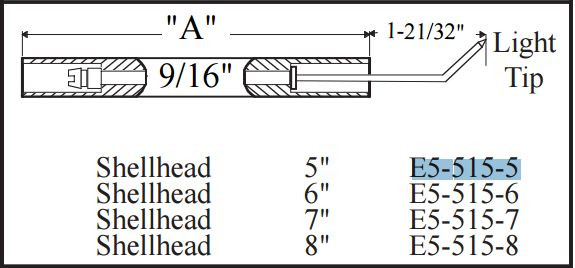 WESTWOOD E5-515-5 REF 515-5 SHELLHEAD ELECTRODE (QTY 1 = 1 ELECTRODE)