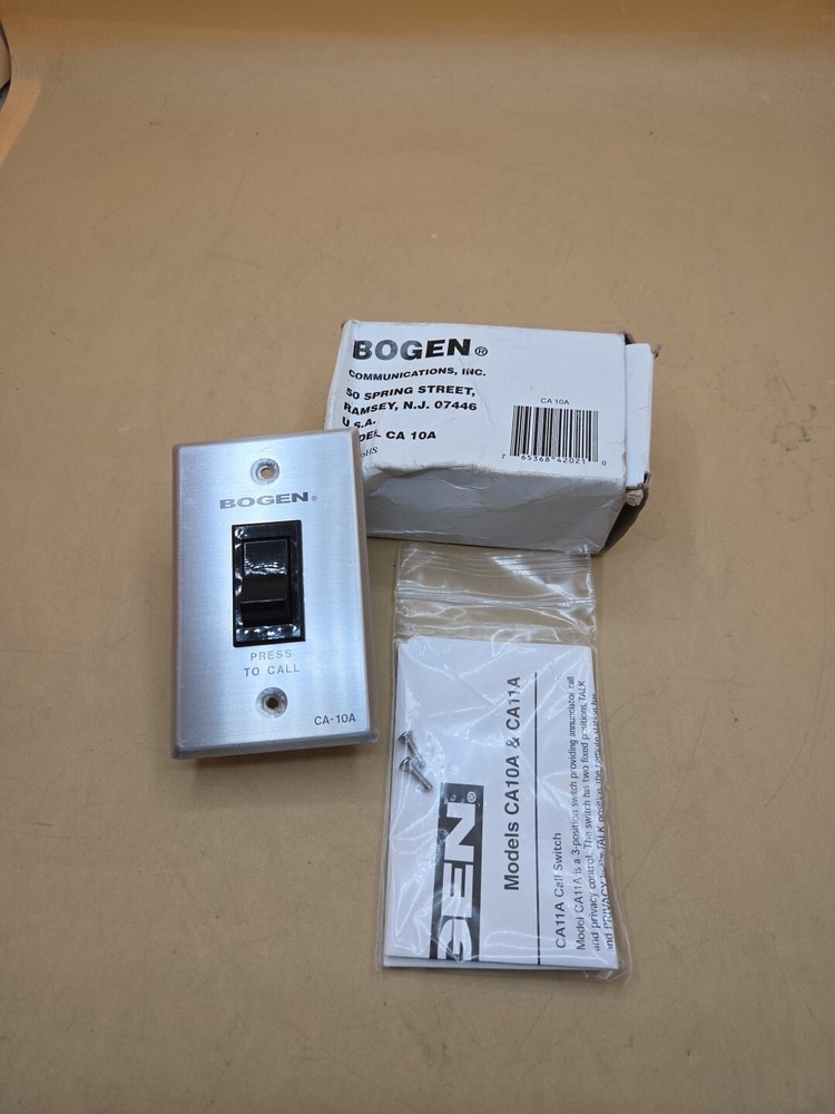 Bogen CA10A Call Switch With SCR Circuit New Press To Call