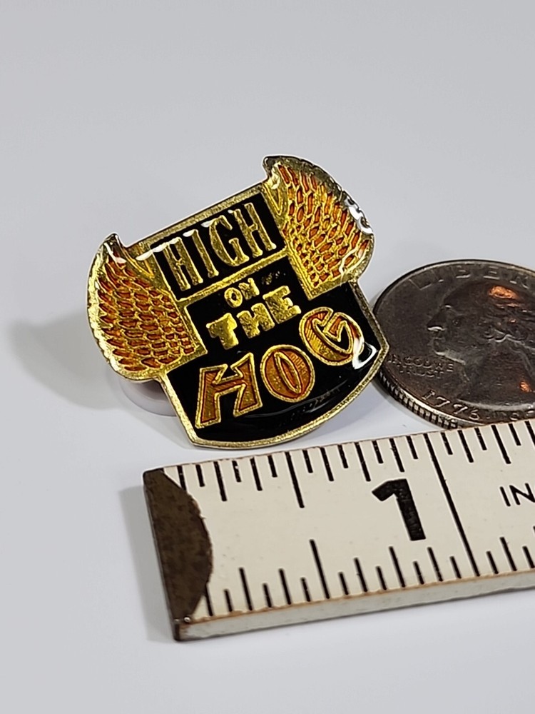 High On The Hog Motorcycle Lapel Pin