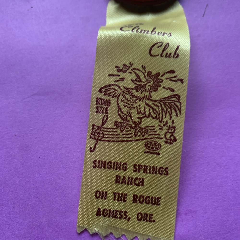 Singing Springs Oregon Pinback Button Snd Ribbon