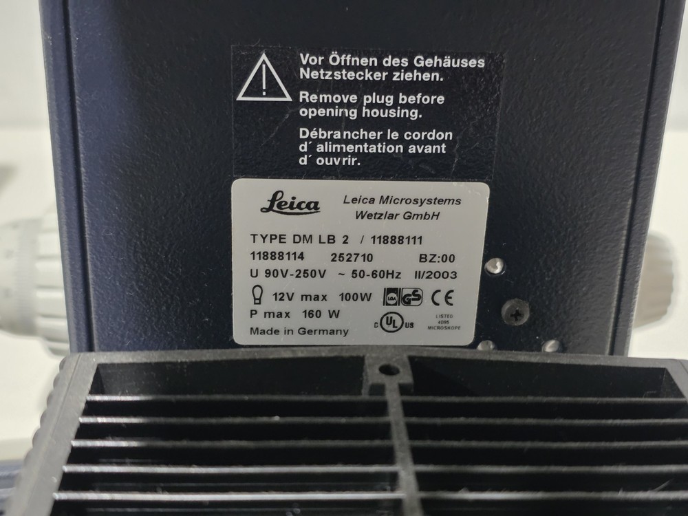 Leica DMLB2 Phase Contrast Fluorescence Microscope DM LB 2
