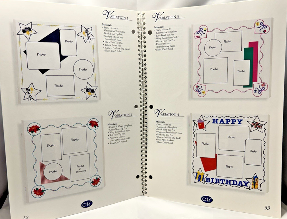 Creative Memories Fast Formulas Border Layout Book Ruler Bundle