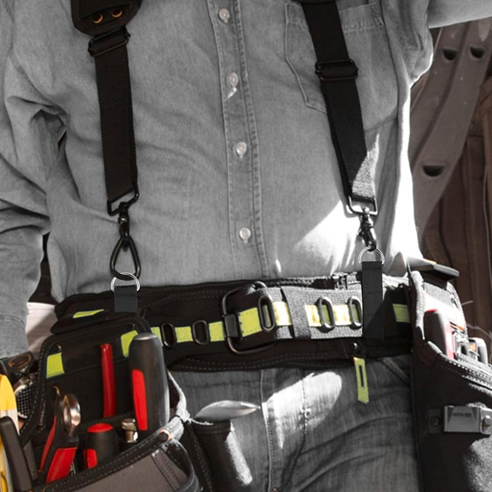Heavy Duty Tool Belt Loop, 4Pcs Suspender Loop, Suspender Attachment, Tool Belt