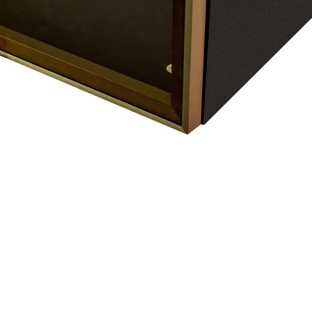 Large-Capacity Spice Rack Wall Mounted Storage Cabinet, Black Hanging Kitchen